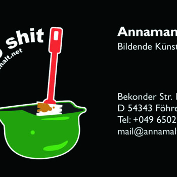 Malerei mit dem Titel "Shit to Shit_Künstl…" von Annamalt & Edward Naujok, Original-Kunstwerk