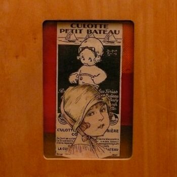 Картина под названием "PETIT BATEAU" - Edwige Leprin, Подлинное произведение искусства, Масло
