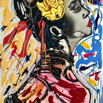 Peinture intitulée "Endless Soul 2017" par Edwige Col, Œuvre d'art originale, Acrylique