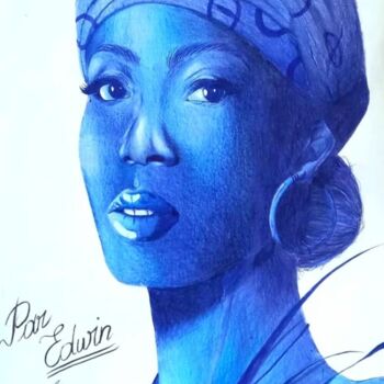 Desenho intitulada "Africa" por Geekwin, Obras de arte originais, Lápis