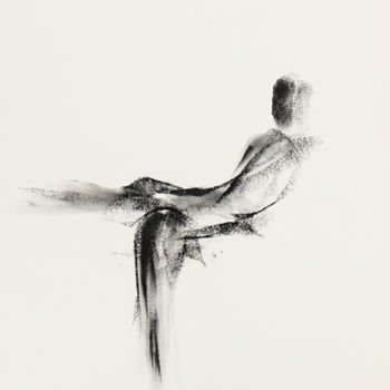 Desenho intitulada "Arabesque - danse c…" por Etienne Eczet, Obras de arte originais, Carvão