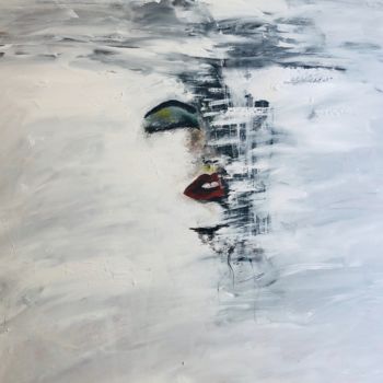 Ζωγραφική με τίτλο "Ivory Dreams" από Emma Foster, Αυθεντικά έργα τέχνης, Ακρυλικό