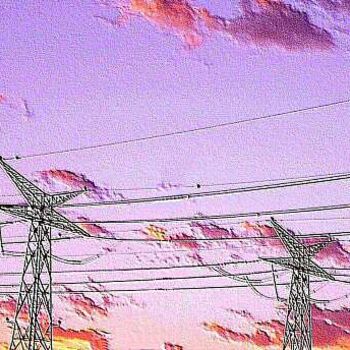 Digital Arts titled "Electrified sky" by Efi Keren, Original Artwork, Photo Montage