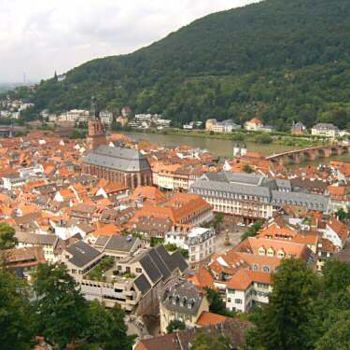 Fotografia intitolato "Heidelberg from abo…" da Efi Keren, Opera d'arte originale
