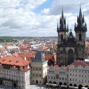 Fotografia intitolato "Tyn church" da Efi Keren, Opera d'arte originale