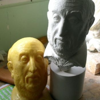 Sculpture titled "John (wax and portr…" by Alexander Efimov, Original Artwork
