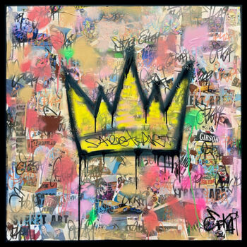 Painting titled "King of Street Art" by Efka9, Original Artwork, Acrylic Mounted on Wood Stretcher frame