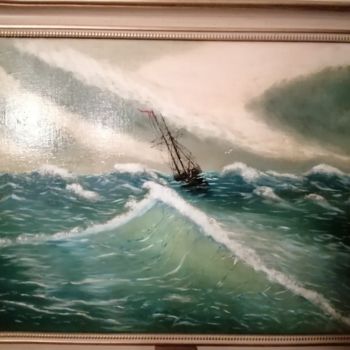 Peinture intitulée "Морской пейзаж" par Igor Efremov, Œuvre d'art originale, Huile