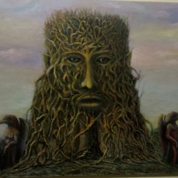 Картина под названием "Страж леса" - Egen Mirochnik, Подлинное произведение искусства
