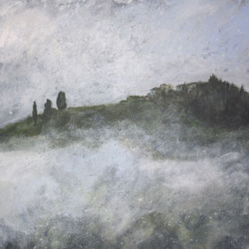Peinture intitulée "Val d'Orcia" par Egle Piaser, Œuvre d'art originale, Acrylique