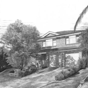 Pintura titulada "McPherson House" por Kenzo Dahl, Obra de arte original, Oleo