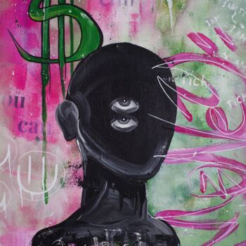 Peinture intitulée "MONEY" par Egor Varvarov, Œuvre d'art originale, Acrylique