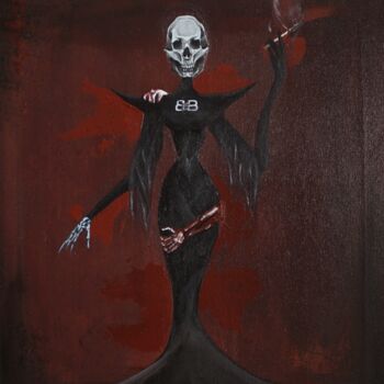 Картина под названием "WITCH" - Егор Варваров, Подлинное произведение искусства, Акрил