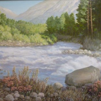Painting titled "p1010168.jpg Siberia" by Irina Egorova, Original Artwork, Oil