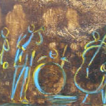 Pintura titulada "ventana amarilla" por Eguer, Obra de arte original