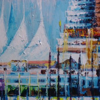 Painting titled "vancouver" by Eguer, Original Artwork