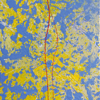 Pintura titulada "Tornado Abstract #1" por Oberlin The Artist, Obra de arte original, Acrílico