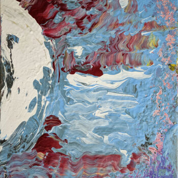 Pittura intitolato "Folds And Layers" da Oberlin The Artist, Opera d'arte originale, Acrilico