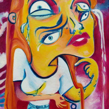 Картина под названием "Self Portrait #2" - Oberlin The Artist, Подлинное произведение искусства, Масло