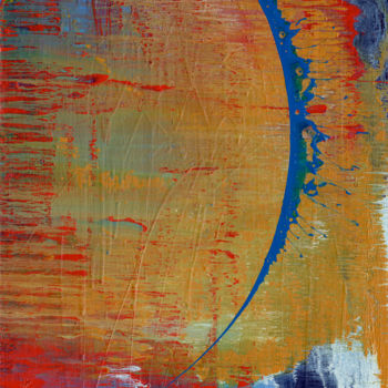 Картина под названием "Untitled Swipe" - Oberlin The Artist, Подлинное произведение искусства, Акрил