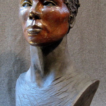 Sculptuur getiteld "Faun" door Erik James, Origineel Kunstwerk, Keramiek