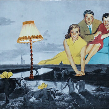 Collages titled "Observers 1" by Ekaterina Anikina, Original Artwork, Collages