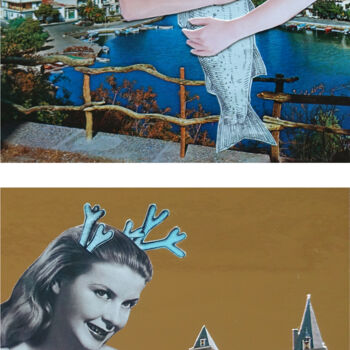Collages intitulée "The four Princesses" par Ekaterina Anikina, Œuvre d'art originale, Collages