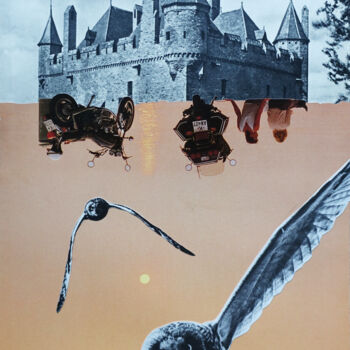 Collages intitulée "End of the road" par Ekaterina Anikina, Œuvre d'art originale, Collages