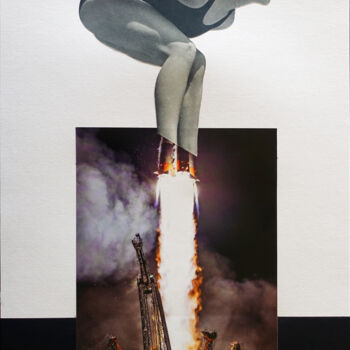 Collages intitulée "Start" par Ekaterina Anikina, Œuvre d'art originale, Collages