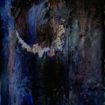 Pittura intitolato "Cheshire Cat. Stage…" da Ekaterina Belukhina, Opera d'arte originale, Olio