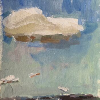 Painting titled "Heavy cloud" by Ekaterina Belukhina, Original Artwork, Acrylic