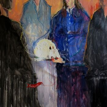 Painting titled "La mort de la mort" by Ekaterina Belukhina, Original Artwork, Acrylic