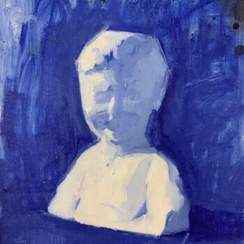 Картина под названием "Baby boy" - Ekaterina Belukhina, Подлинное произведение искусства, Масло Установлен на Деревянная рам…