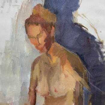 Pittura intitolato "Womans burden" da Ekaterina Belukhina, Opera d'arte originale, Olio Montato su Telaio per barella in leg…