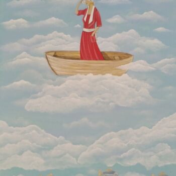 Картина под названием "К мечте!" - Екатерина Бесполова, Подлинное произведение искусства, Акрил Установлен на Деревянная рам…
