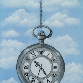 Картина под названием "Время - 2" - Екатерина Бесполова, Подлинное произведение искусства, Акрил Установлен на Деревянная ра…