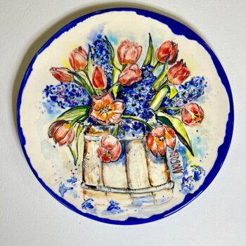 Картина под названием "Весна - акварельная…" - Ekaterina Larina, Подлинное произведение искусства, Пигменты