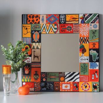 Design / Projektowanie użytkowe zatytułowany „African mirror” autorstwa Екатерина Нестерова, Oryginalna praca, Akryl