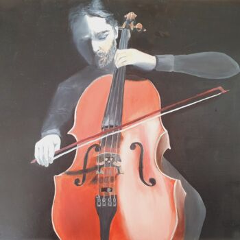 Peinture intitulée "passion of sound ce…" par Ekaterina Nichubai (Shpekht), Œuvre d'art originale, Huile