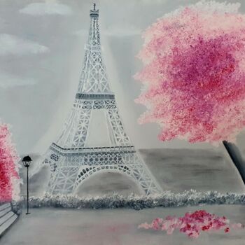 제목이 "Parisian dream"인 미술작품 Ekaterina Nichubai (Shpekht)로, 원작, 기름