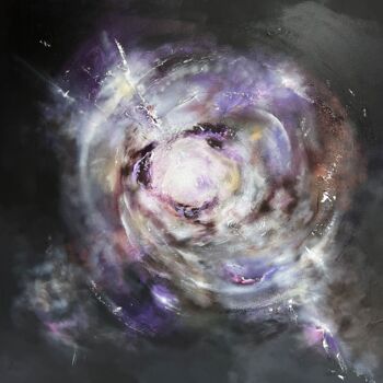제목이 ""New Supernova“"인 미술작품 Ekaterina Nova로, 원작, 아크릴 나무 들것 프레임에 장착됨