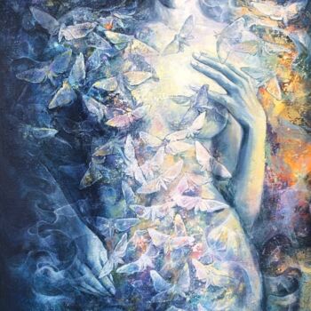 Картина под названием "Внутренний свет" - Ekaterina Shenayeva, Подлинное произведение искусства, Акрил
