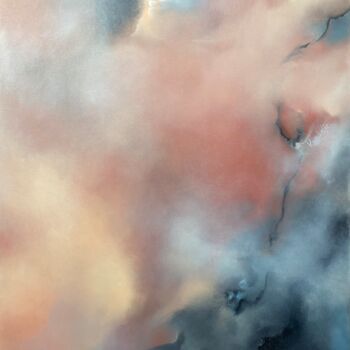 Pittura intitolato "Pink fog ("Розовый…" da Ekaterina Sieedugina (Kordeliz), Opera d'arte originale, Olio