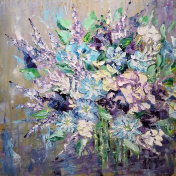 Картина под названием "The scent of spring…" - Ekaterina Voloshina, Подлинное произведение искусства, Масло
