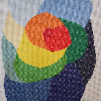 Art textile intitulée "Les Couleurs transp…" par Ekaterina Igorevna, Œuvre d'art originale