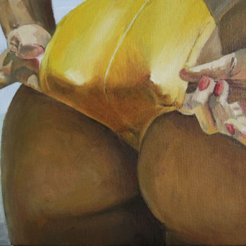 Peinture intitulée "Yellow" par Ekaterinova, Œuvre d'art originale, Huile Monté sur Carton