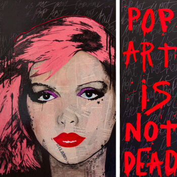 Painting titled "Pop Art is Not dead…" by Eklektik Art, Original Artwork, Acrylic Mounted on Wood Stretcher frame