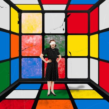 Arts numériques intitulée "The Cube Room" par El Diputado, Œuvre d'art originale, Photo montage
