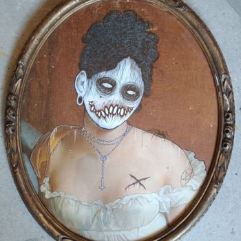 Ζωγραφική με τίτλο "Lady 2" από El Tonio, Αυθεντικά έργα τέχνης, Ακρυλικό