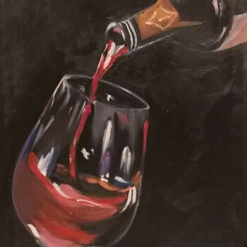 Картина под названием "Вино" - Эльвира Шереметьева, Подлинное произведение искусства, Масло